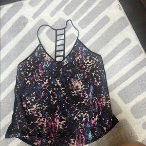 lululemon athletica Black and Multicolor Strappy Tank Top